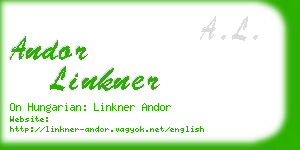 andor linkner business card